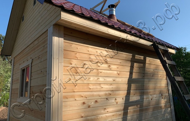 1 Брусовая баня  Б-13, 4х3м, 12 М², Ленинградская область, Выборгский район, г. Приморск (12)